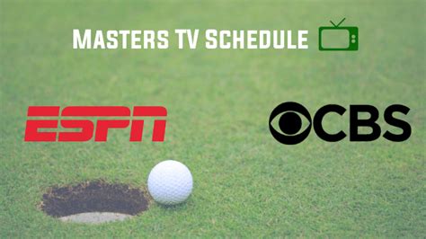 2024 masters tv schedule time